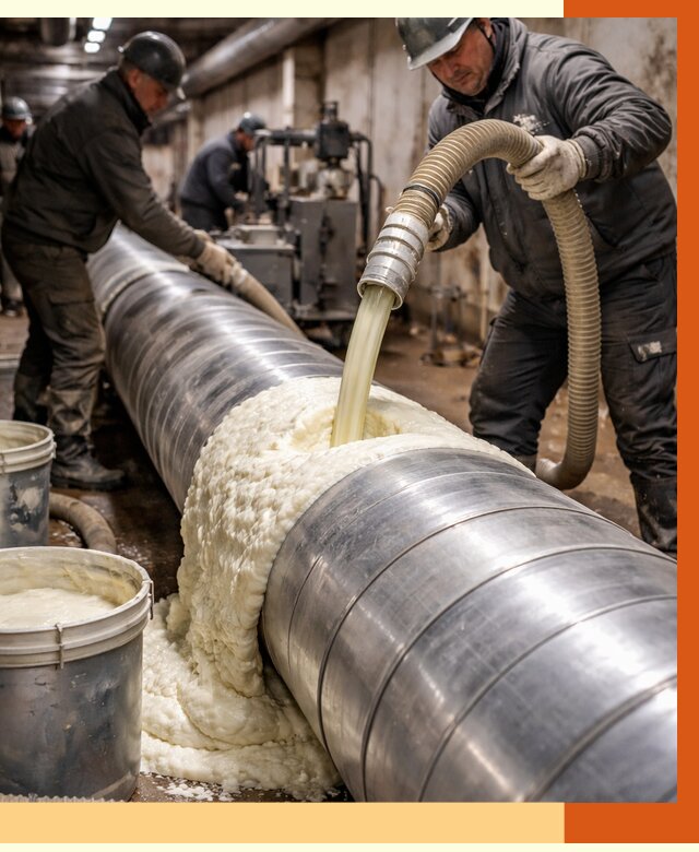 Утепление теплотрассы жидкой теплоизоляцией в Курганинске от 4368 руб. | ТепломастерКгн